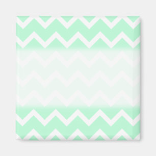 För sicksacksparre för Mint gröna Stripes. Magnet