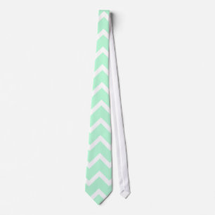 För sicksacksparre för Mint gröna Stripes. Slips