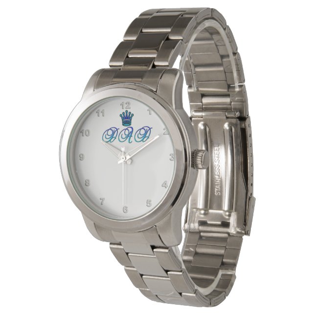 För silverarmband för PAPPA Oversized klocka (Vinklad)