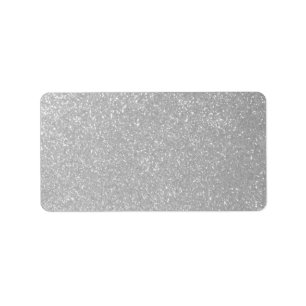 För silverglitter för anpassningsbar tom sparkly adressetikett