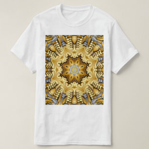 För silvervintage för dyrbar metall guld- t shirt