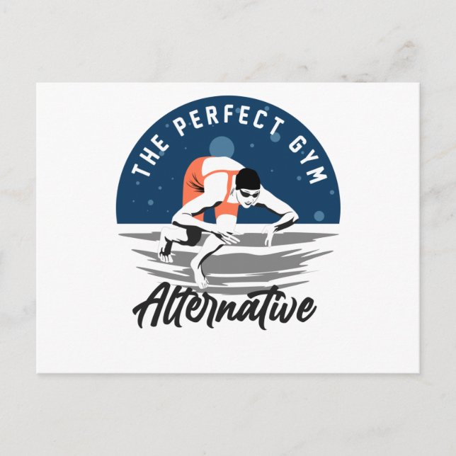 För simmaren - Det perfekta alternativet till gymm Vykort (Framsida)