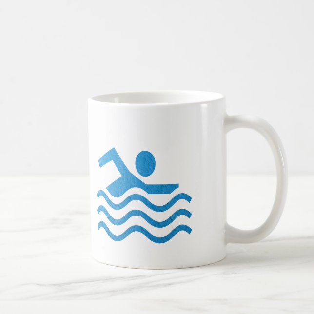 För simningframgång för navinJOSHI NVN24 simmare Kaffemugg (Höger)