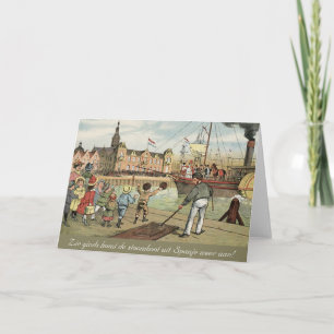 För Sinterklaas för dag för St. Nicks holländsk Kort