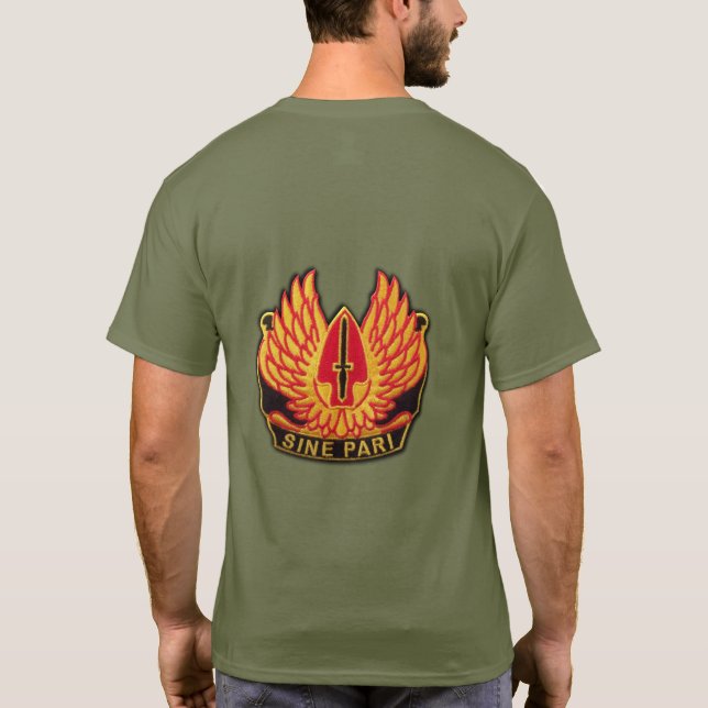 För sinusPari SOCOM för USASOC speciella Ops T-shirt (Baksida)