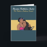 För sister Williams Badass Birthday Card Kort<br><div class="desc">Modern popkultur Williams-födelsedagskort. Perfekt för en kvinna. Utformning av exklusiven till Gröntens varumärke Elephant Cards.</div>