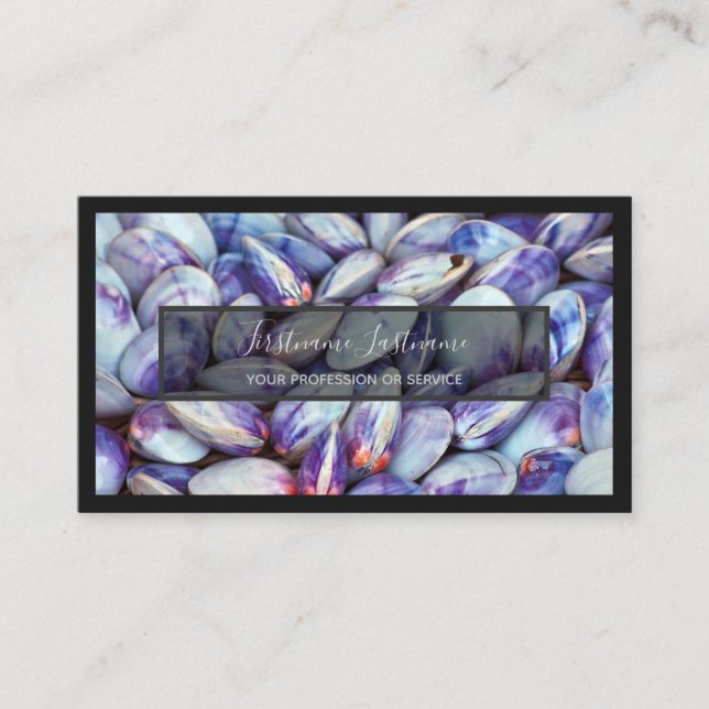 För sjöexperter och havsfisk, havsbusi älskare bus visitkort (Framsida)