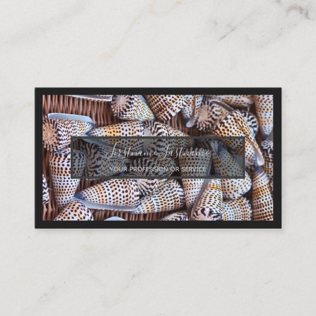 För sjöexperter och havsfisk, havsbusi älskare bus visitkort (Framsida)