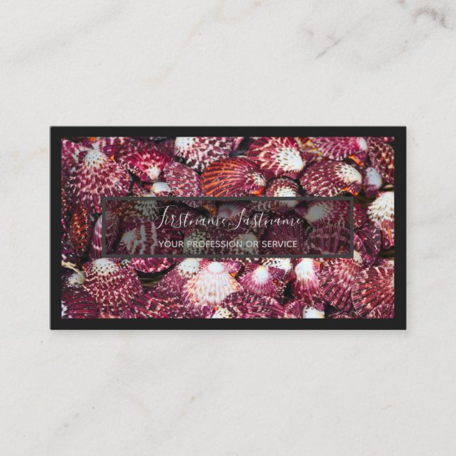 För sjöexperter och havsfisk, havsbusi älskare bus visitkort (Framsida)