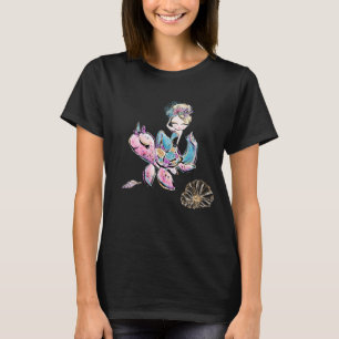 För sjöjungfruglitter för *~* Magical snäcka f T Shirt