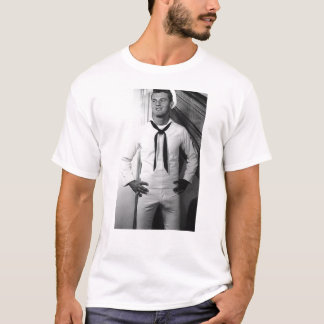 För sjömanmarin för vintage glad man DADT T-shirt