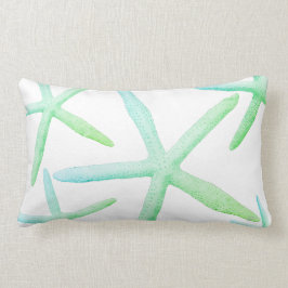 För sjöstjärnablått för kust- stil moderiktig lumbarkudde