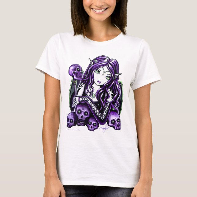 För skalleälva "för Belladonna" gotisk Tee (Framsida)