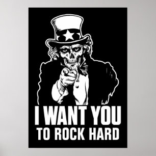 För skalleanpassade för Uncle Sam tryck