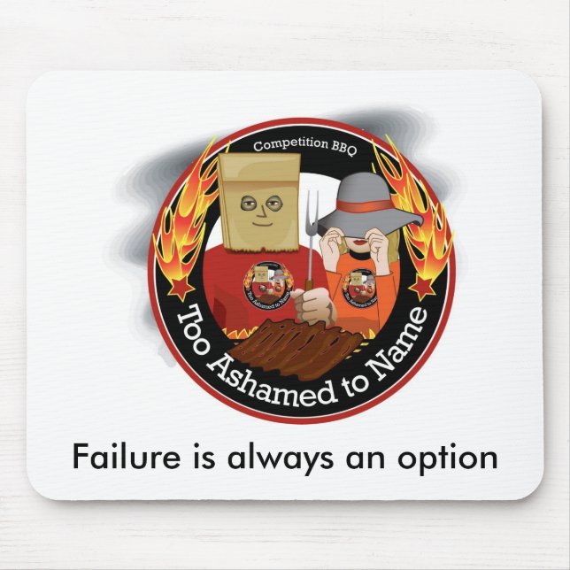 För skamset att namnge BBQ Mousepad Musmatta (Framsidan)