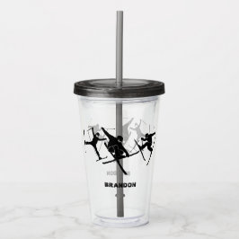 För Skiers Ski Tricks Graphics-Personlig Take Away Mugg