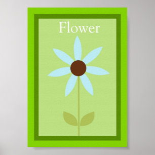 för skogvänner för blomma 5X7 konst för vägg Poster