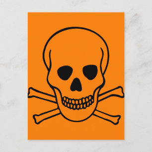 för Skull och korsben Vykort