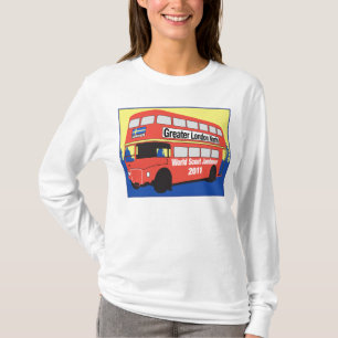För Sleve T för damer lång logotyp för buss Tröja