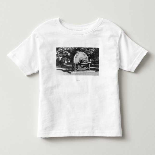 För slipstenbuffel för världar den största ranchen tee shirt (Framsida)