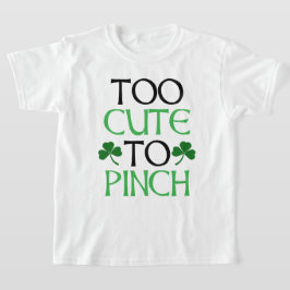 För slö för att nypa St. Patrick-Day T-shirt