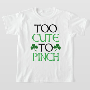 För slö för att nypa St. Patrick-Day T-shirt