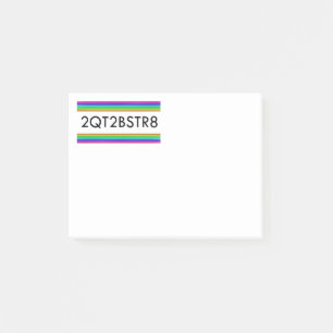 För slö för att vara Rak Post-it Block