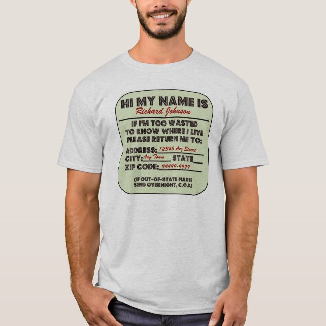 För slösat behaga retur mig t-shirt (Framsida)