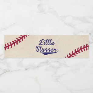 För slugger" vattenflaska för baseball "lite vattenflaskor etikett