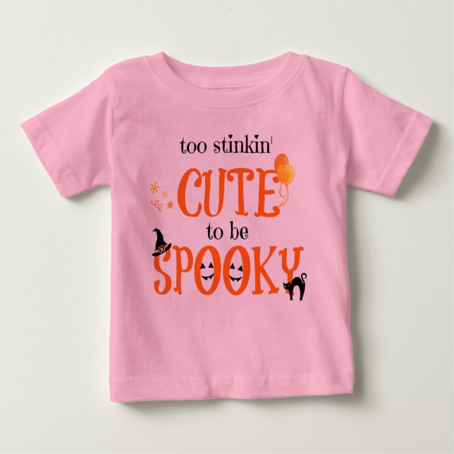 För slumrande för att vara Spooky, Cute Halloween  Tee (Framsida)