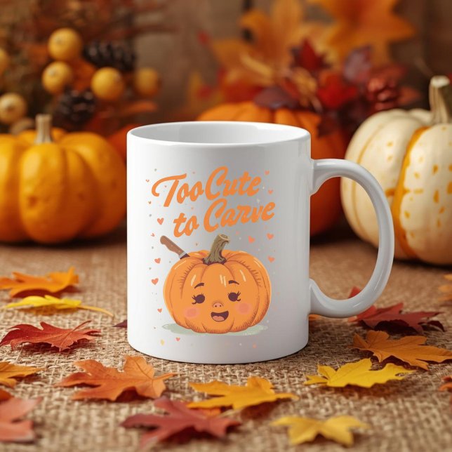 För slumrande för Carve - Thanksgiving Pumpkin Kaffemugg (Skapare uppladdad)