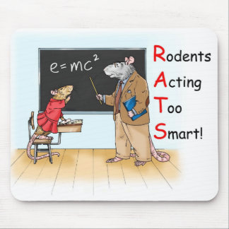 "För smart" råtta Mousepad Musmatta
