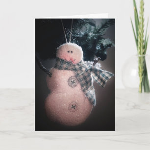 För snögubbehelgdag för Folk konst kort