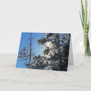 För snöhelgdag för vinter Crystal kort