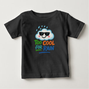 För snygg regn söta moln baby fin jersey t-shirt
