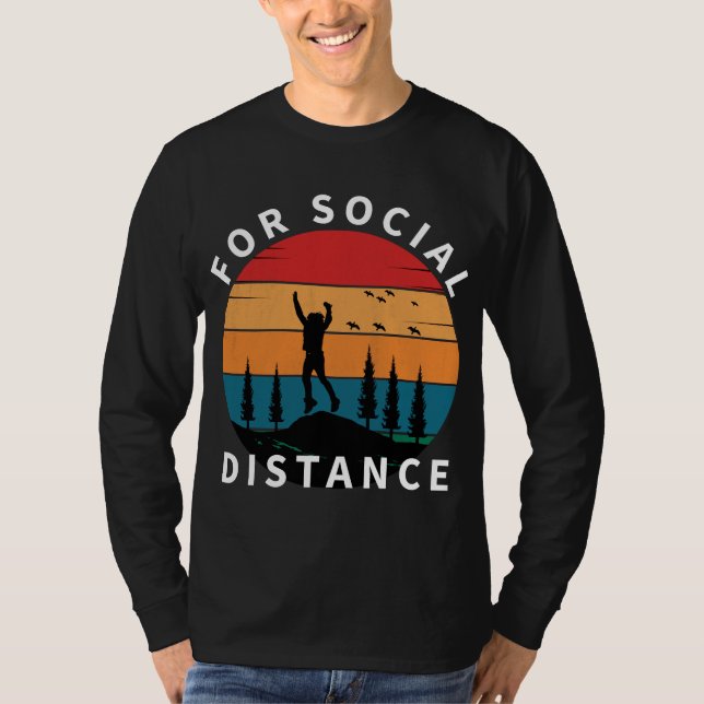 FÖR SOCIAL AVSTÅND NATURHIKING T SHIRT (Framsida)