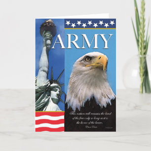 För soldatservice för armé patriotiskt kort
