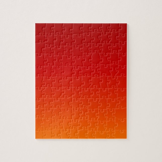 ~ för SOLNEDGÅNG (gul orange aftonfärg bleknar) Pussel (Vertikal)