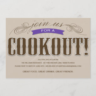 FÖR SOMMARPARTY FÖR COOKOUT %PIPE% INBJUDAN