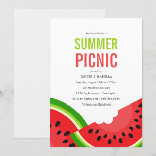 För sommarparty för vattenmelon   inbjudan