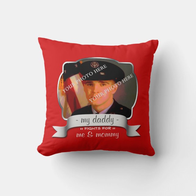 För Son of Overseas Soldier - Red Pillow Kudde (Framsida)