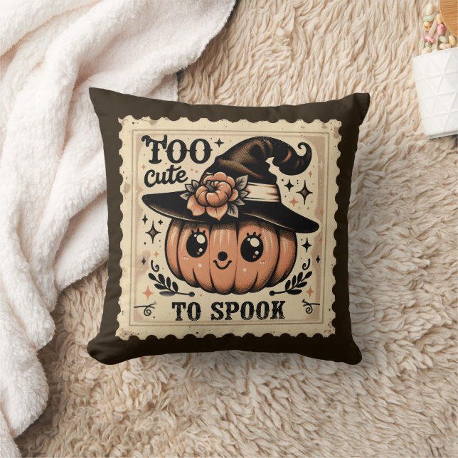 För söß att skrämma Halloween-kudde Kudde (Filt)