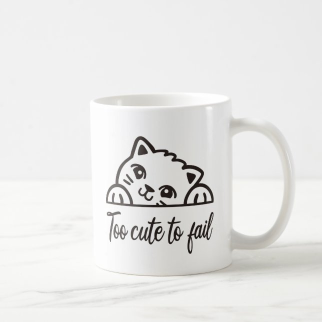 För söt att misslyckas kaffemugg (Höger)