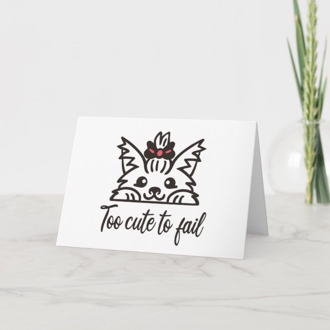 För söt att misslyckas kort (Framsida)