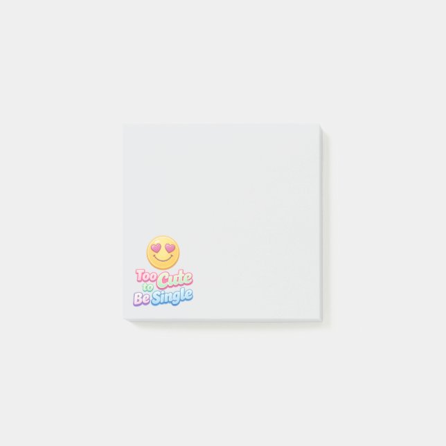 För Söt Emoji Post-it Block (Framsida)