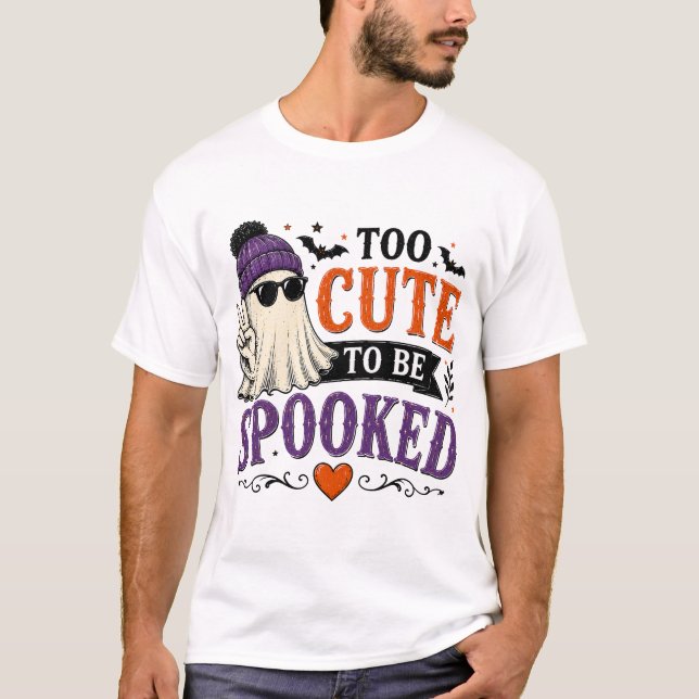 För söt för att bli skräm Halloween T-Shirt (Framsida)
