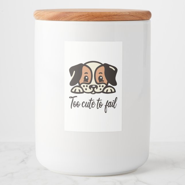 För söt för att misslyckas mat etikett (Framsida)