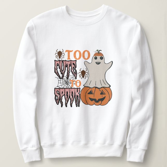 För söt för att skämmas Halloween T Shirt (Design framsida)
