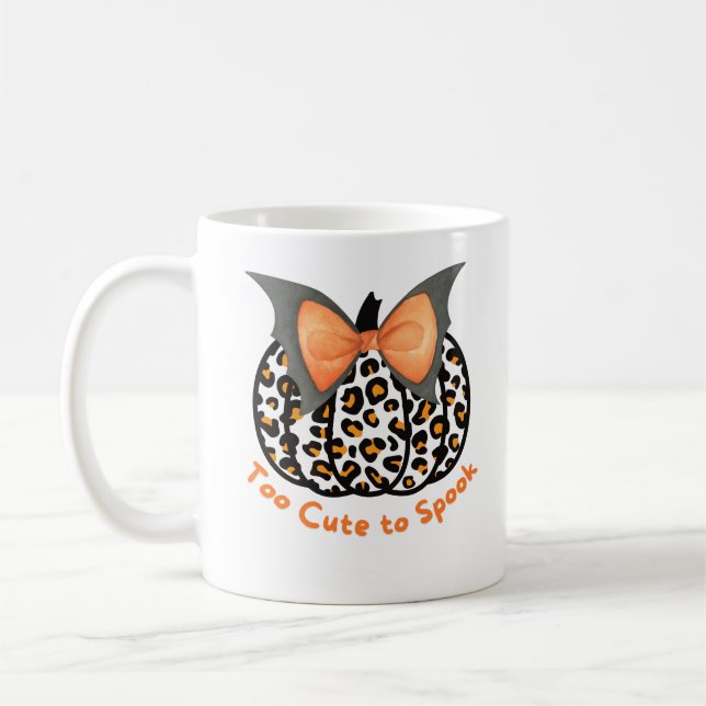 För söt för att skämta Halloween Mugg (Vänster)