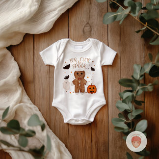 För söt för att skrämma baby halloween bodysuit t shirt